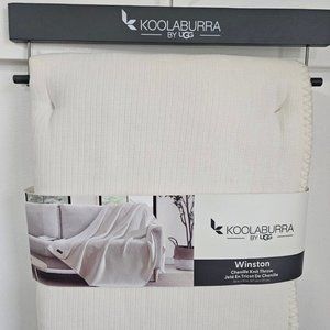 Koolaburra By Ugg White Throw Blanket 50” x 70”